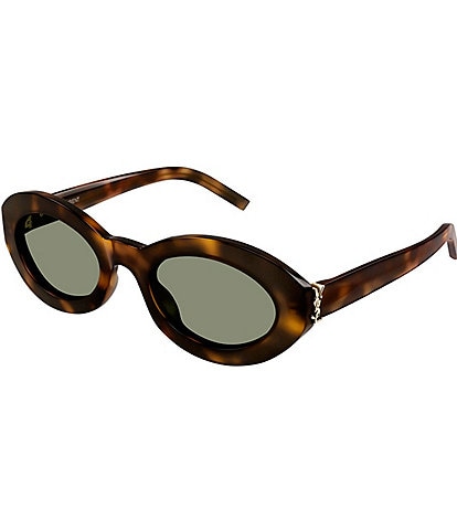 Saint Laurent Women's Classic 52mm Havana Oval Sunglasses