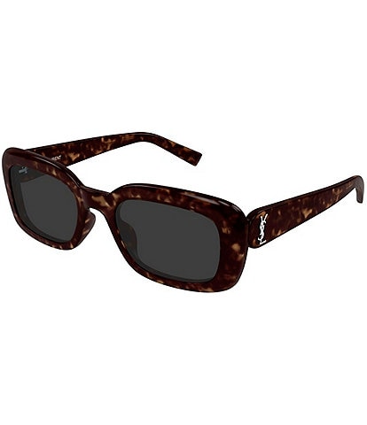Saint Laurent Women's Monogram 53mm Rectangle Sunglasses