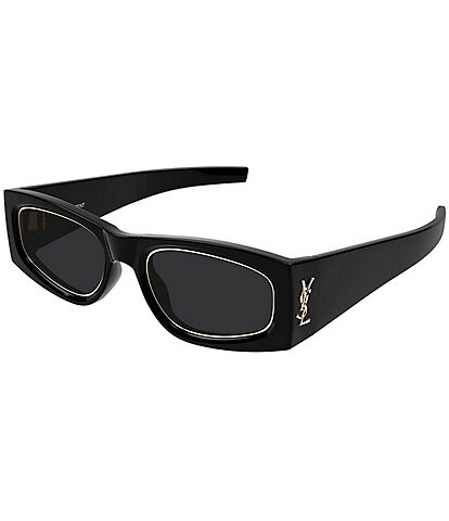 Saint Laurent Women's Monogram 54mm Rectangle Sunglasses