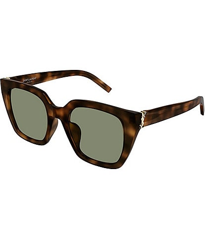 Saint Laurent Women's Monogram Hinge 51mm Havana Cat Eye Sunglasses