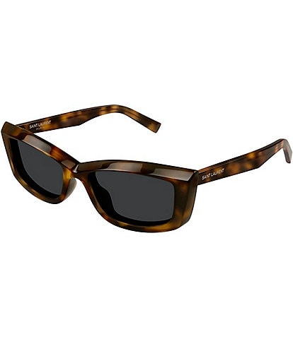 Saint Laurent Women's New Wave 54mm Havana Cat Eye Sunglasses