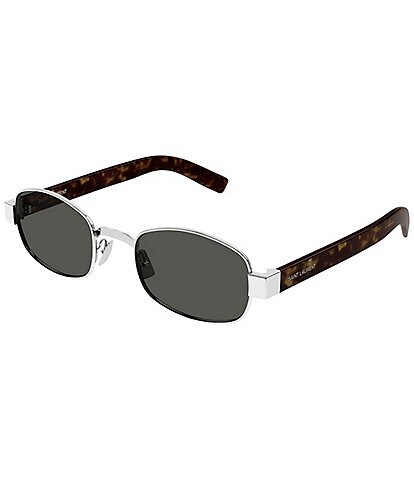 Saint Laurent Women's SL Logo 53mm Oval Sunglasses