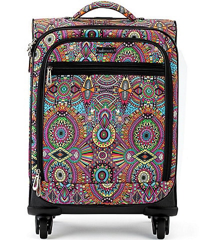 Sakroots On The Go Carry-on 4-Wheel Spinner Eco Twill Rainbow Print Luggage