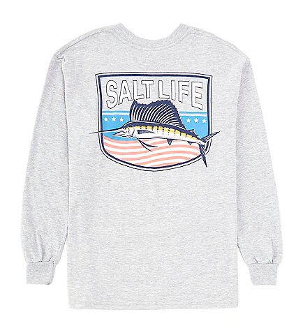Salt Life Big Boys 8-20 Long Sleeve Freedom Sail T-Shirt