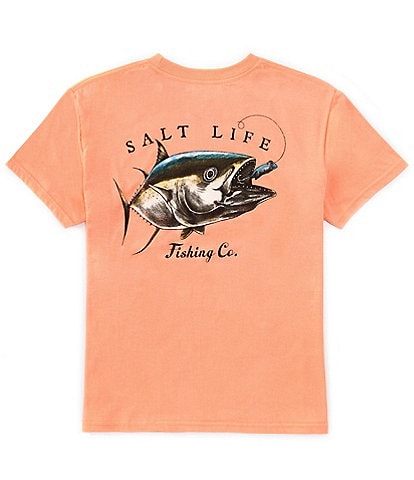 Salt Life Big Boys 8-20 Short Sleeve Chasing Giants Graphic T-Shirt