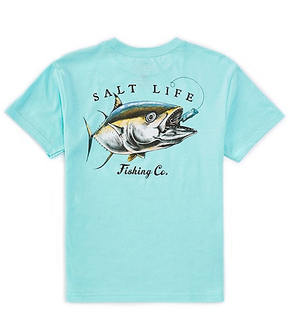 Salt Life Big Boys 8-20 Short Sleeve Chasing Giants Graphic T-Shirt