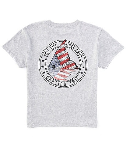 Salt Life Big Boys 8-20 Short Sleeve Redfish Stars And Graphic T-Shirt