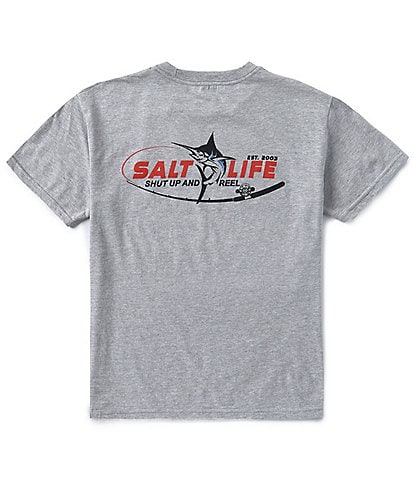 Salt Life Big Boys 8-20 Short Sleeve Reel Time T-Shirt