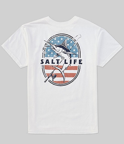 Salt Life Big Boys 8-20 Short Sleeve Salt N Proud Youth Graphic T-Shirt
