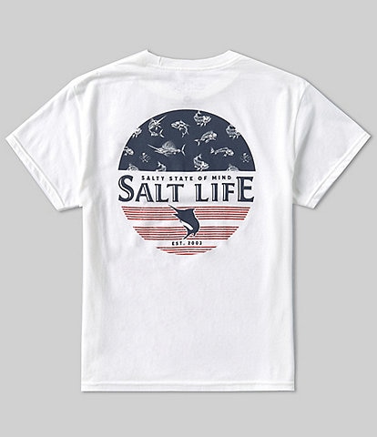 Salt Life Big Boys 8-20 Short Sleeve Salty Shark Of Life Graphic T-Shirt