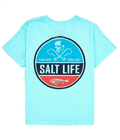 Salt Life Big Boys 6-16 Short-Sleeve High Seas Circle Graphic Jersey Tee