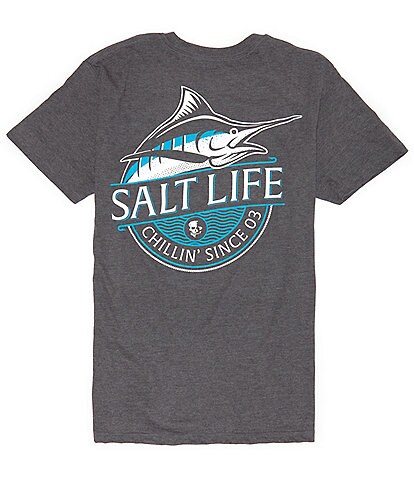 Salt Life Chillin Marlin Short-Sleeve Heathered T-Shirt