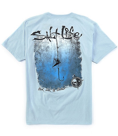 Salt Life Hook Line And Sinker Fade Short Sleeve Pocket T-Shirt