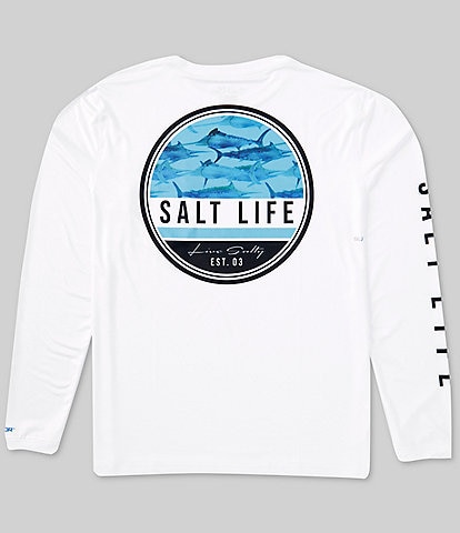 Salt Life Long Sleeve Marlin Retreat SLX Performance Graphic T-Shirt