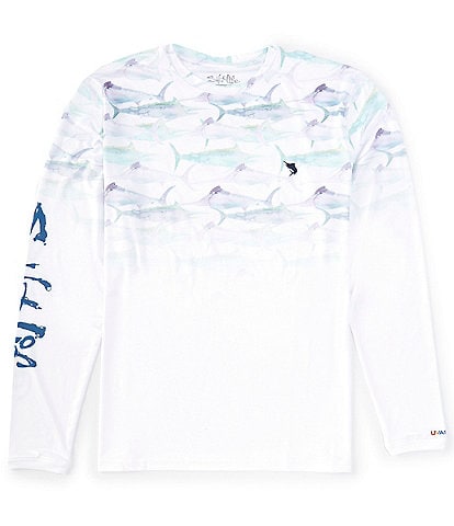 Salt Life Marlin Retreat Fade Long Sleeve T-Shirt