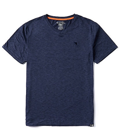 Salt Life Outrigger V-Neck Short Sleeve Knit T-Shirt