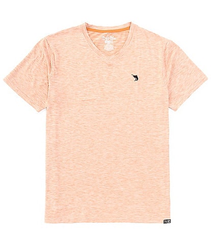 Salt Life Outrigger V-Neck Short Sleeve Knit T-Shirt