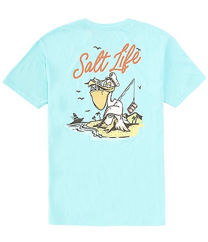 Salt Life Hook Line and Sinker Kids LS Tee S / Lime