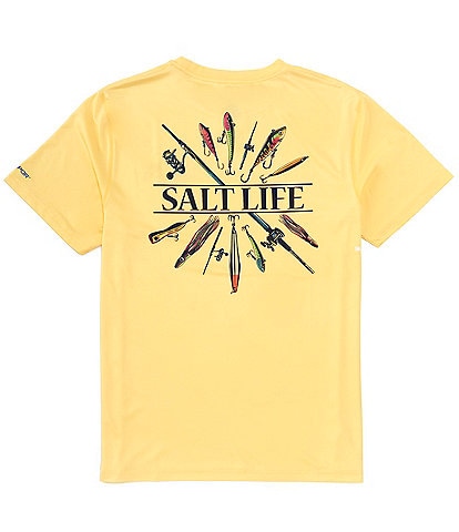 Salt Life Short Sleeve Lure Me In SLX Performance Graphic T-Shirt