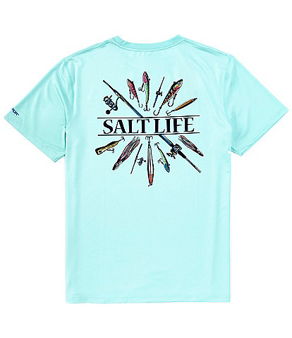 Salt Life Short Sleeve Lure Me In SLX Performance Graphic T-Shirt