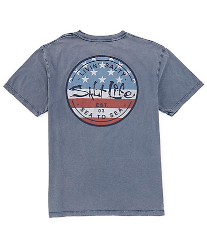 Salt Life Short Sleeve Sea Stars & Stripes Graphic T-Shirt