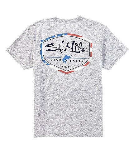 Salt Life Short-Sleve Amerishield Graphic T-Shirt