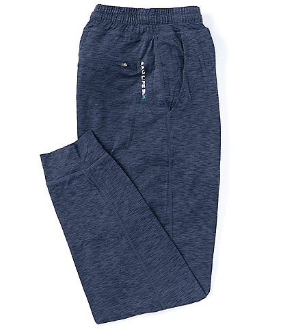 Salt Life Stride Performance Heather Brushed-Knit Jogger Pants