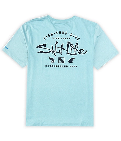 Salt Life Watermans Trifecta Graphic Short Sleeve Rashguard T-Shirt
