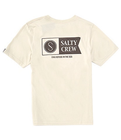 Salty Big Boys 8-20 Short Sleeve Alpha Flag T-Shirt