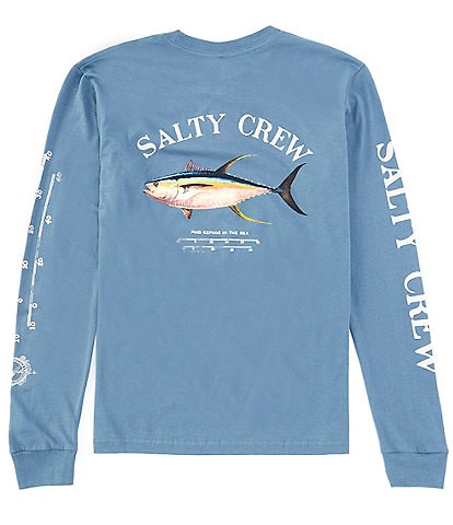 Salty Crew Big Boys 8-20 Long Sleeve Ahi Mount Graphic T-Shirt