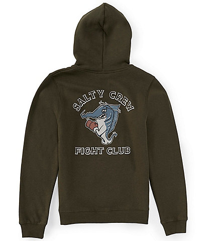 Salty Crew Big Boys 8-20 Long Sleeve Fight Club Fleece Graphic Hoodie