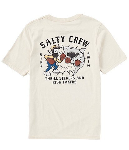 Salty Crew Big Boys 8-20 Short Sleeve Fish Fight Graphic T-Shirt