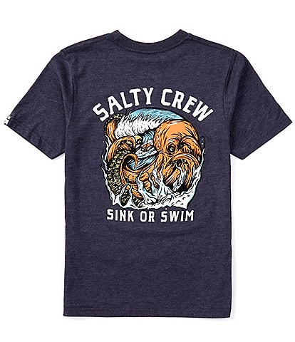Salty Crew Big Boys 8-20 Short Sleeve Tsunami Graphic T-Shirt