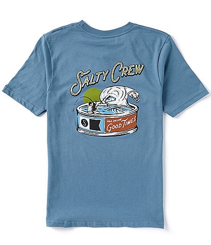 Salty Crew Big Boys 8-20 Short Sleeve Tuna Can Graphic T-Shirt