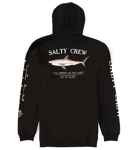 Salty Crew Long Sleeve Bruce Fleece Graphic Hoodie