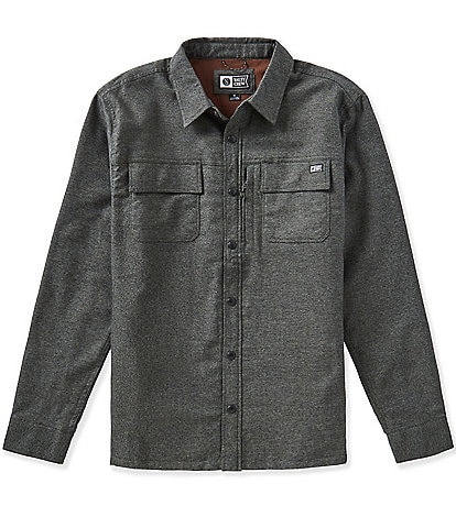 Salty Crew Long Sleeve Fathom Tech Yarn Dyed Plaid Twill Shacket
