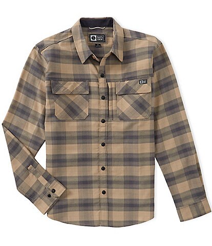 Salty Crew Long Sleeve Fathom Yarn Dyed Plaid Tech Flannel Woven Shirt