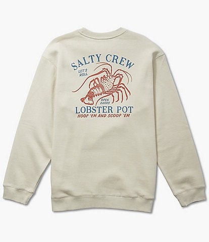 Salty Crew Long Sleeve Lobster Pot Fleece Sweatshirt