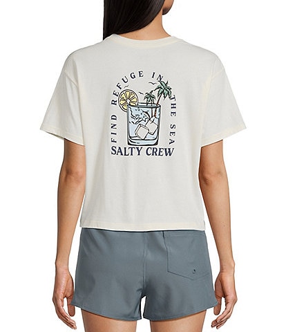 Salty Crew Ocean Spray Short Sleeve Cropped T-Shirt