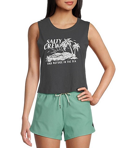 Salty Crew Outside Sleeveless Cropped Tank Top