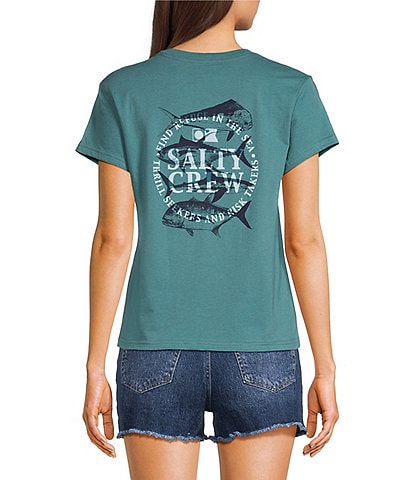 Salty Crew Overlay Modern Cap Sleeve T-Shirt