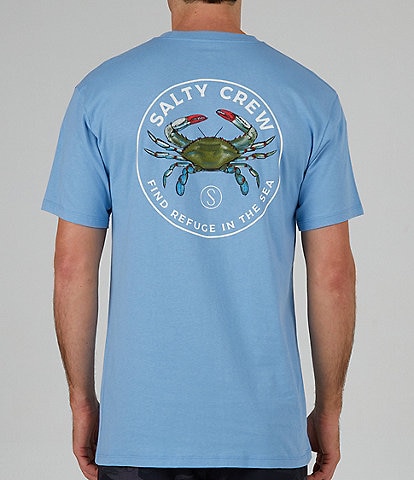 Salty Crew Short Sleeve Blue Crabber Graphic T-Shirt