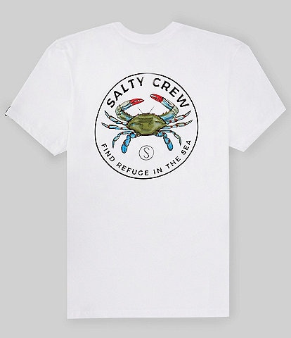 Salty Crew Short Sleeve Blue Crabber Graphic T-Shirt