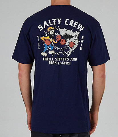Salty Crew Short Sleeve Fish Fight Graphic T-Shirt