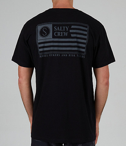 Salty Crew Short Sleeve Freedom Flag Graphic T-Shirt