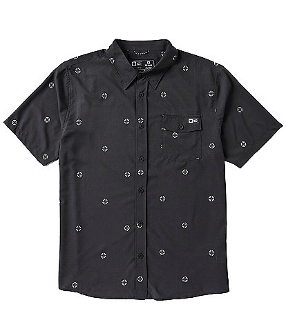 Salty Crew Short Sleeve Saifin Perforated Woven Shirt