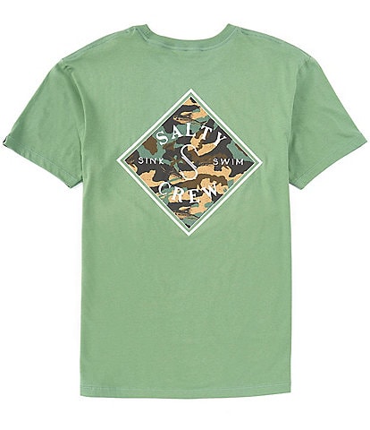 Salty Crew Short Sleeve Tippet Camouflage Fill Graphic T-Shirt
