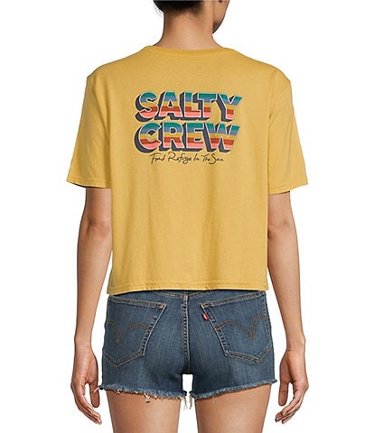 Salty Crew Summertime Cropped Boxy Graphic T-Shirt
