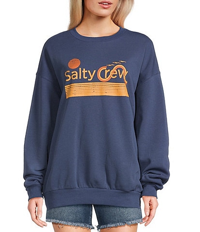 Salty Crew Sunny Side Long Sleeve Fleece Sweatshirt