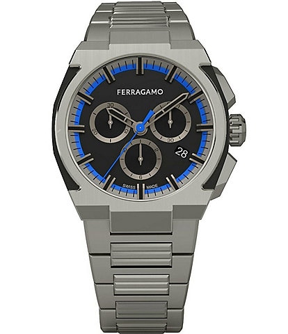 Salvatore Ferragamo Men's Ferragamo Supreme Chrono Stainless Steel Watch